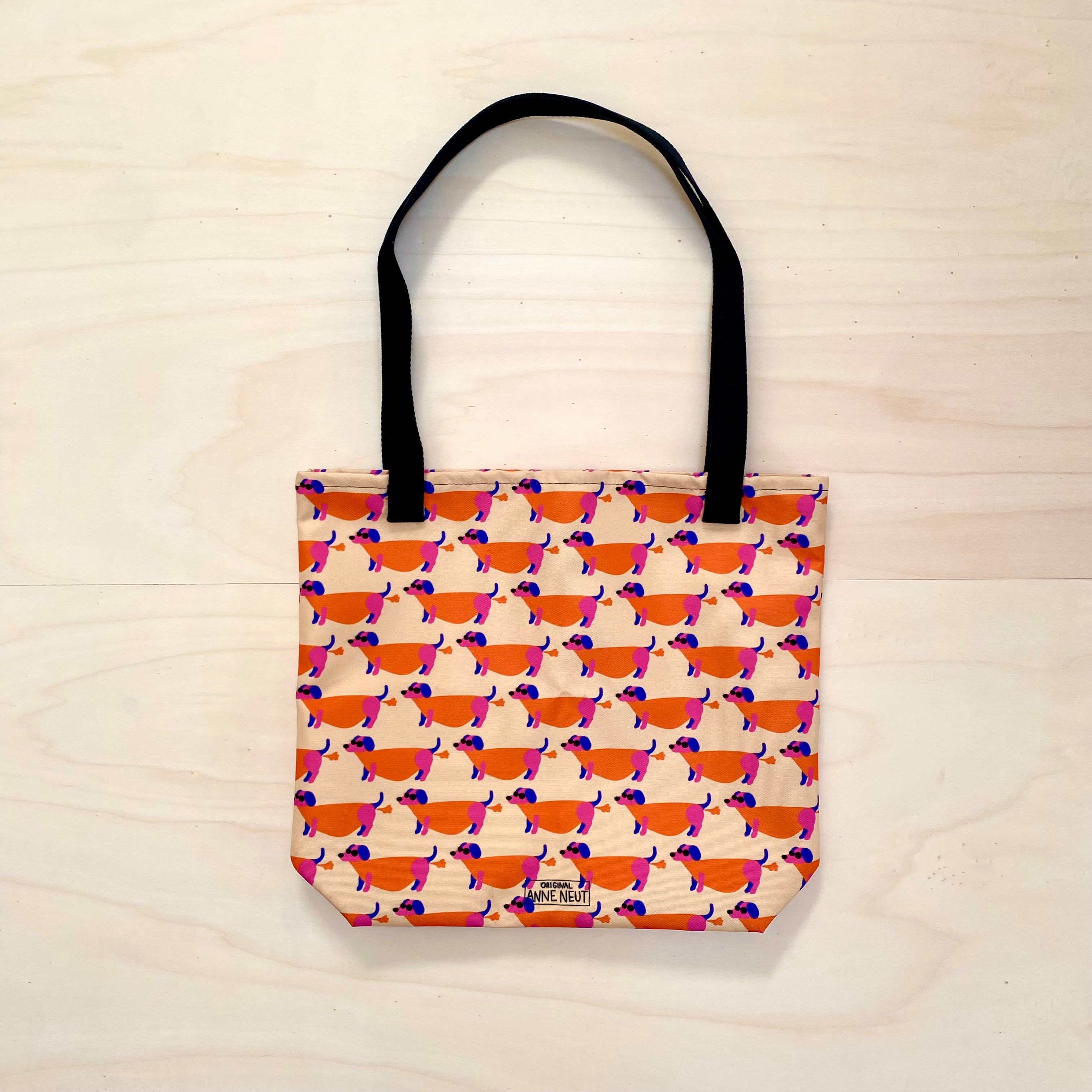 Schoudertas met artwork door Anne Neuteboom cabaretier