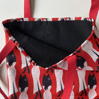 Tote bag met tekening van glamour karpers door Anne Neuteboom cabaretier in Anne Neut Boetiek