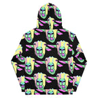 Hoodie met tekening van kauwende geiten door Anne Neuteboom cabaretier in Anne Neut Boetiek